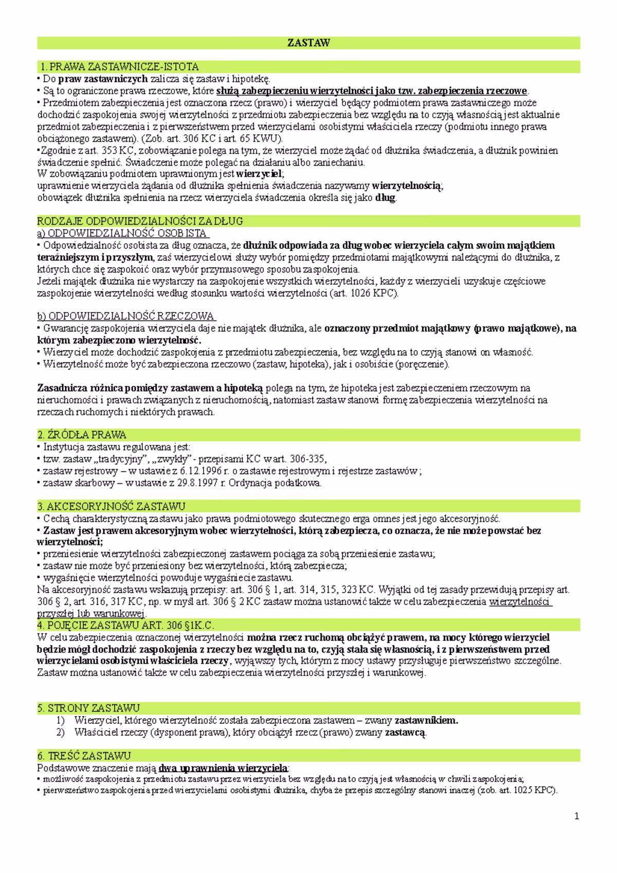 Czy można ustanowić zastaw na nieruchomości?