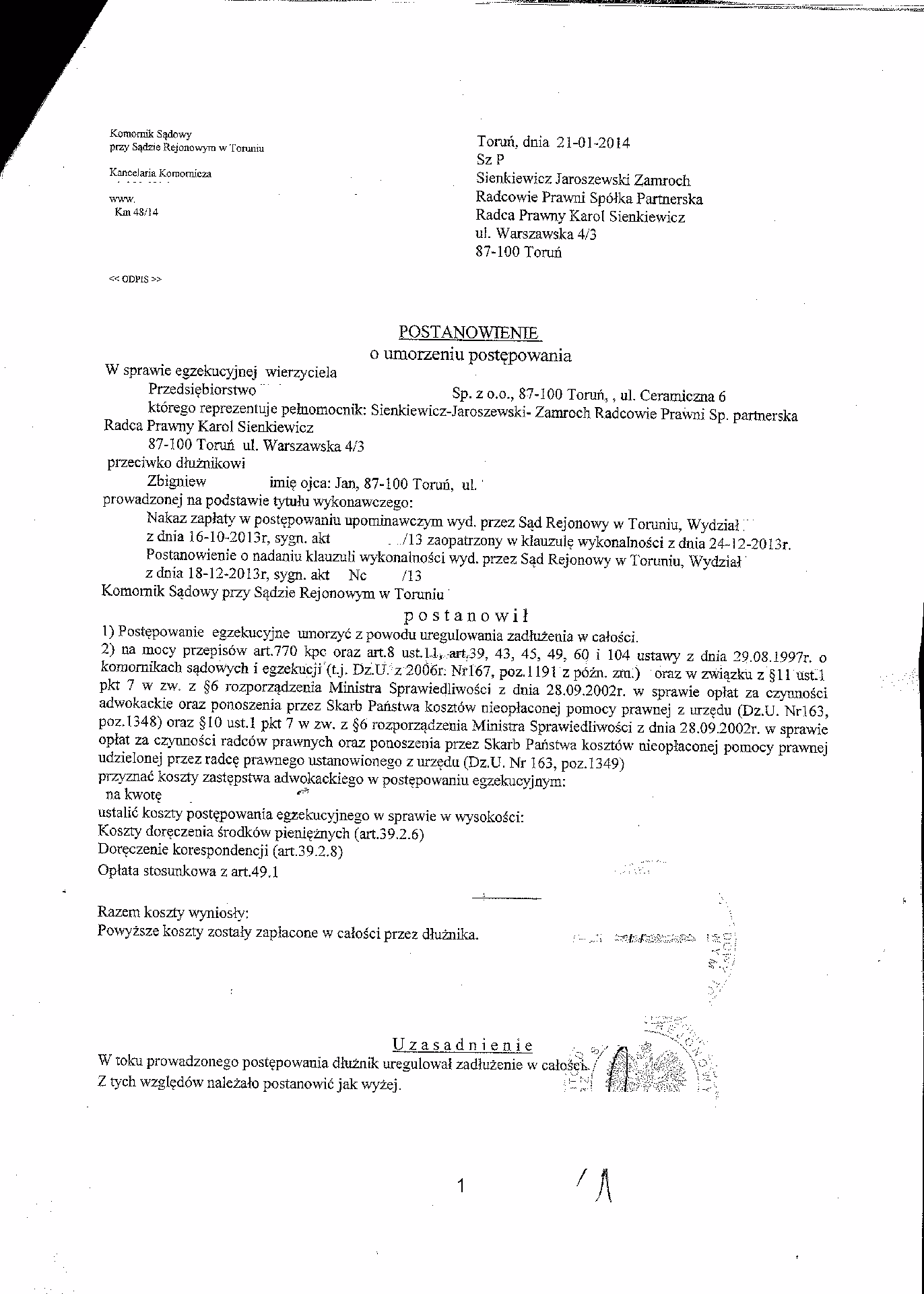 Czy syndyk zabiera tyle samo co komornik?