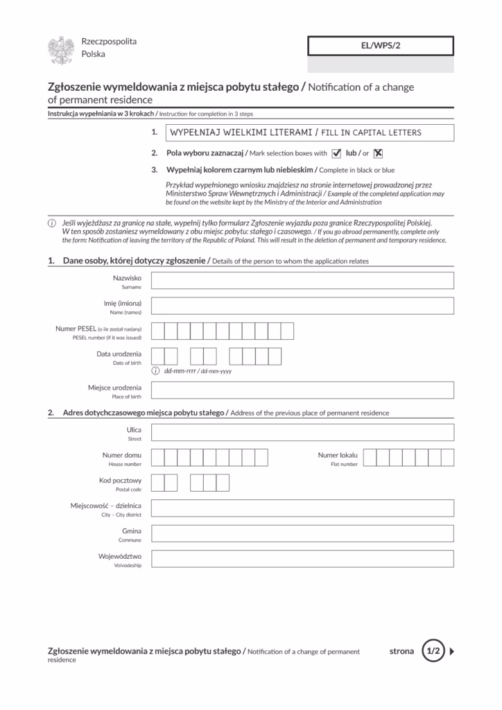 Ile trwa wymeldowanie administracyjne?