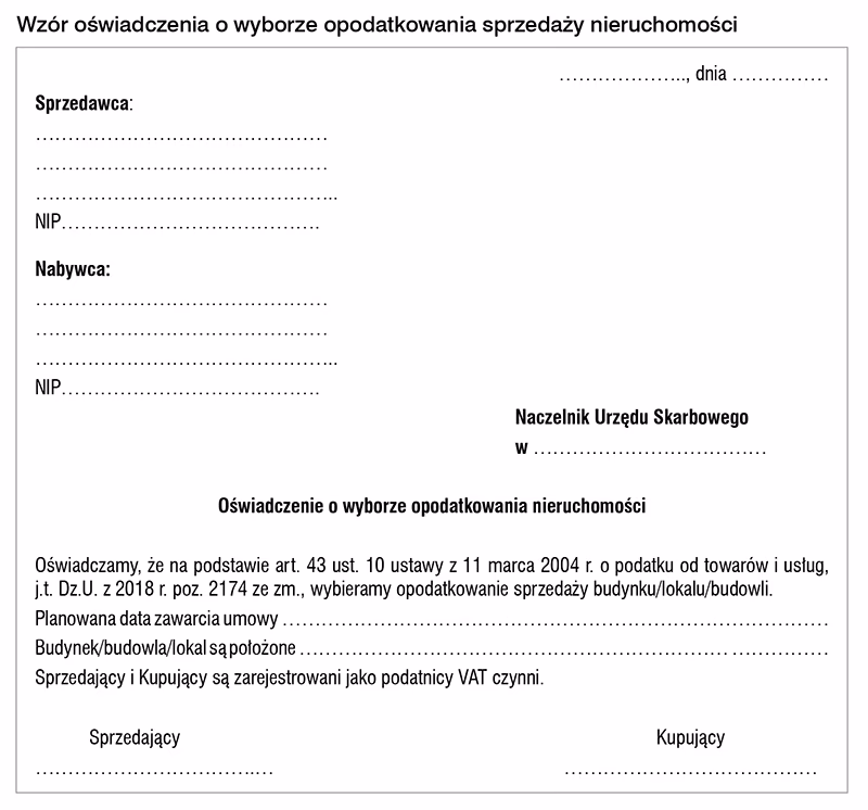 Czy wycofanie nieruchomości z firmy podlega opodatkowaniu podatkiem VAT?