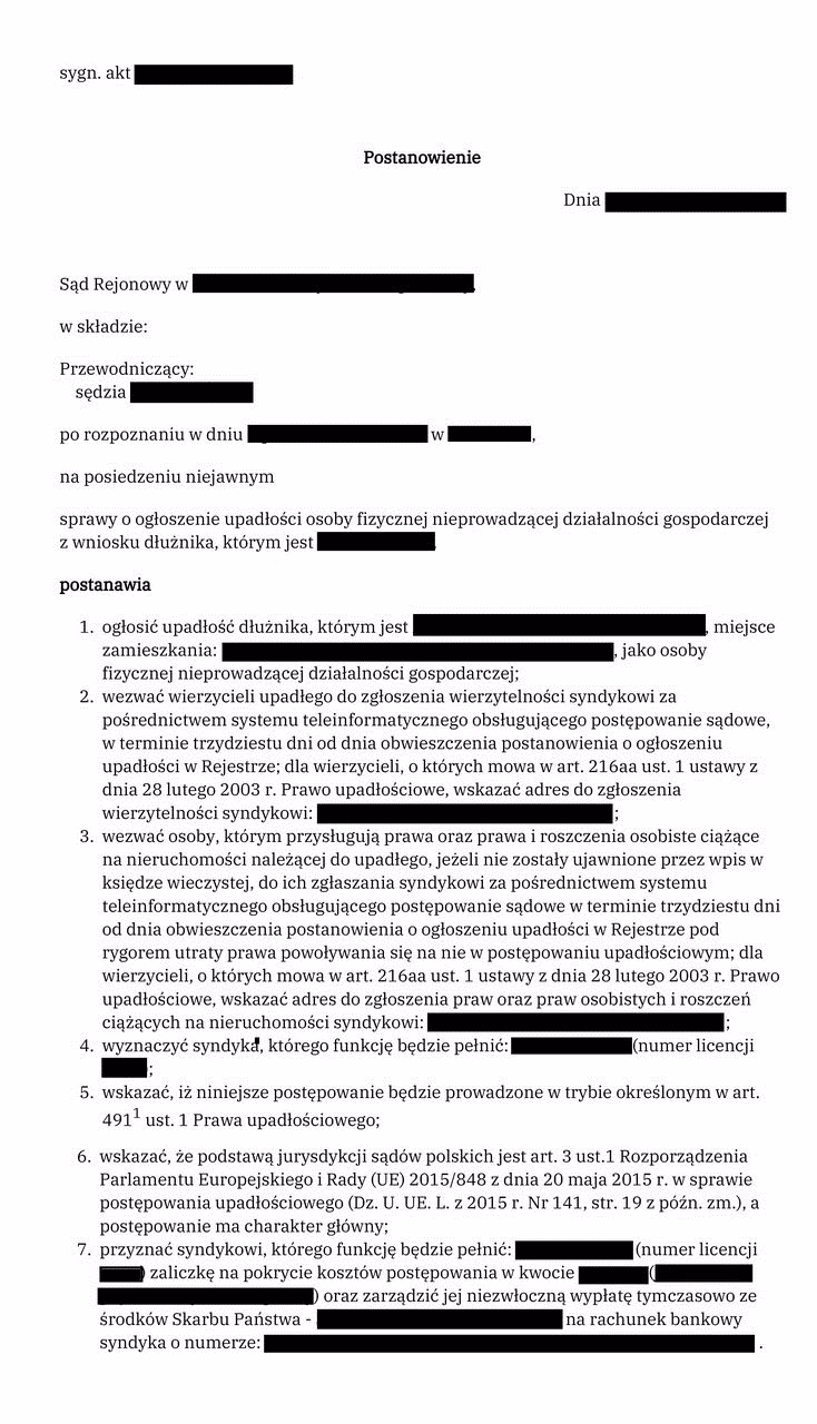 Czy po ogłoszeniu upadłości można kupić mieszkanie?