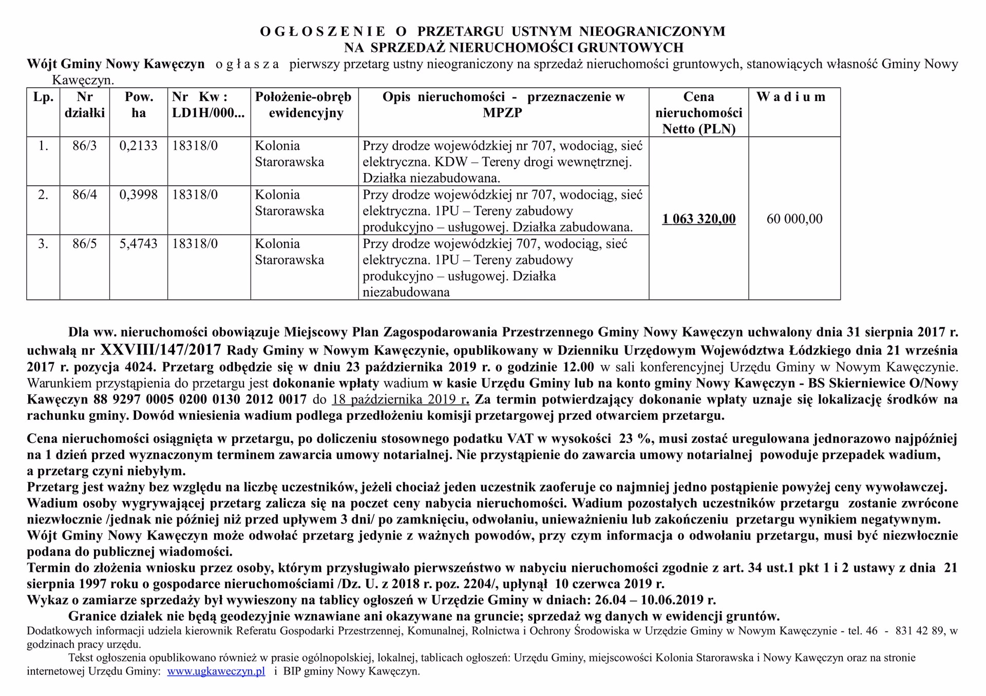 Co oznacza ogłoszenie o przetargu?