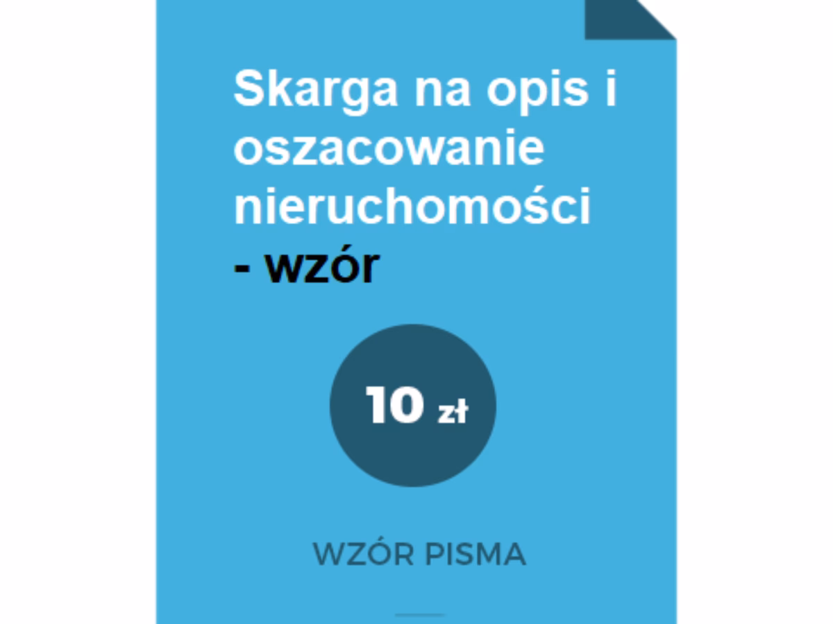 Jaka jest opłata sądowa za zarzuty na opis i oszacowanie nieruchomości?