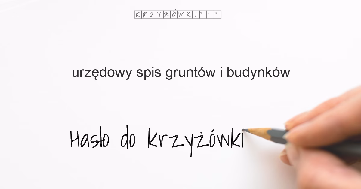 Jak nazywa się urzędowy rejestr nieruchomości?